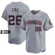 Lucius Fox Men's Washington Nationals Gray Limited Road Jersey