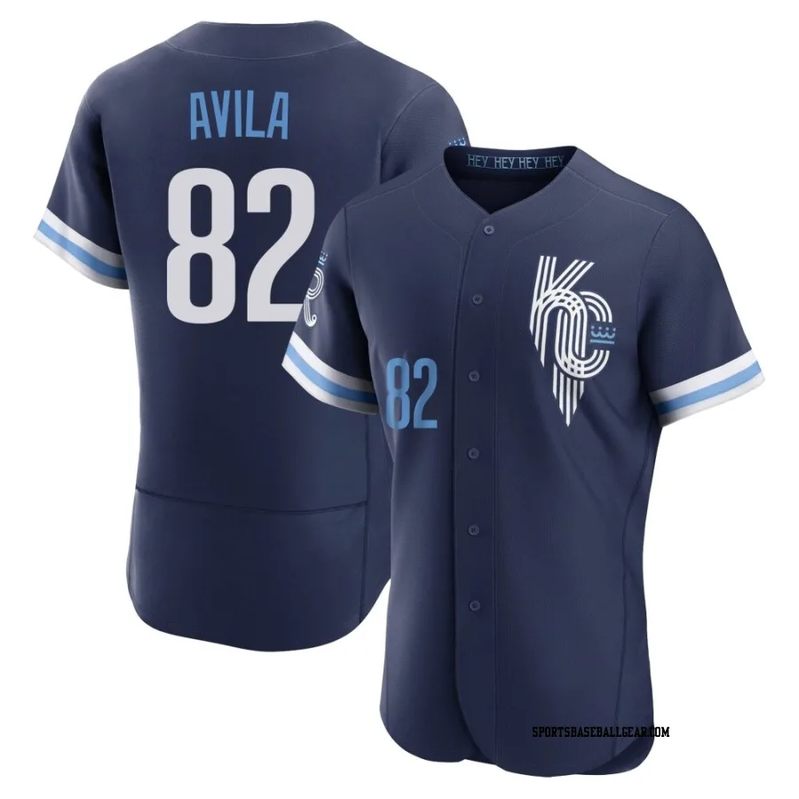 Luinder Avila Men's Kansas City Royals Navy Authentic 2022 City Connect Jersey