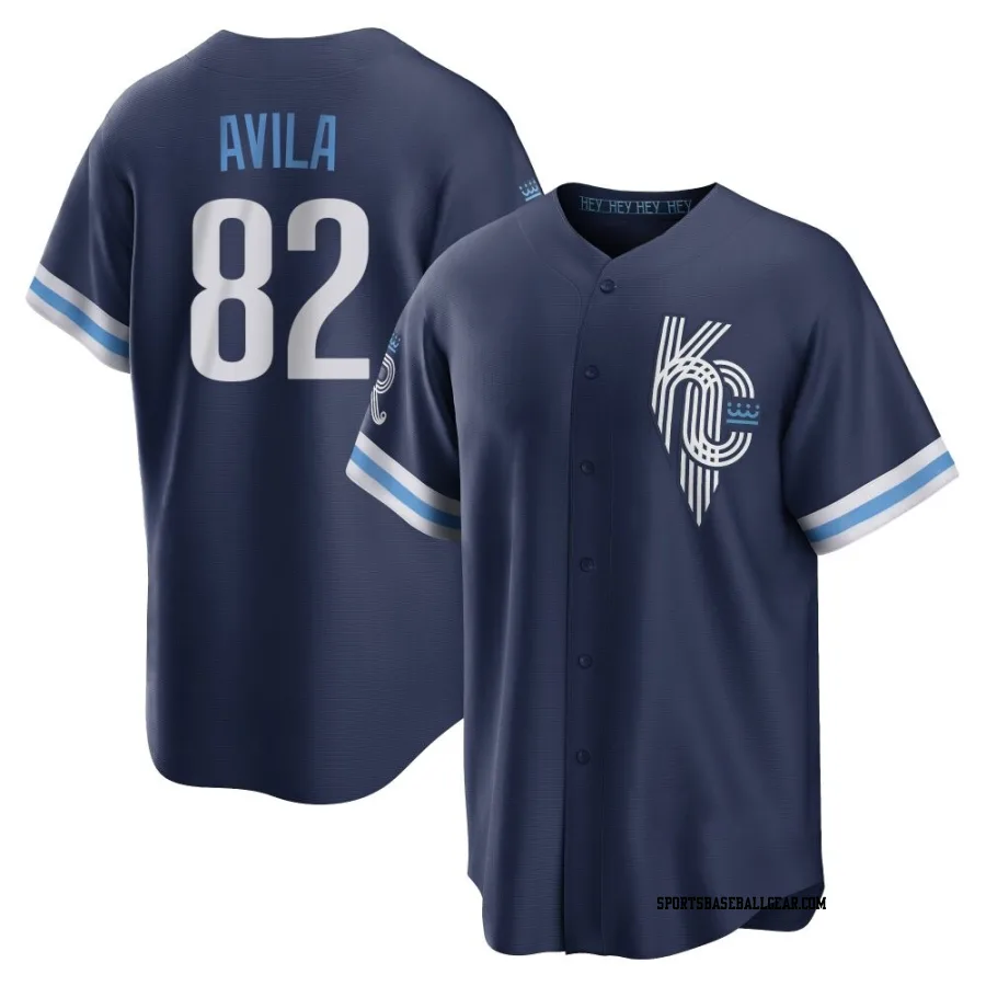 Luinder Avila Men's Kansas City Royals Navy Replica 2022 City Connect Jersey