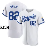 Luinder Avila Men's Kansas City Royals White Authentic 2022 Home Jersey