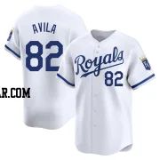 Luinder Avila Men's Kansas City Royals White Limited Home Jersey