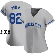 Luinder Avila Women's Kansas City Royals Gray Authentic 2022 Road Jersey