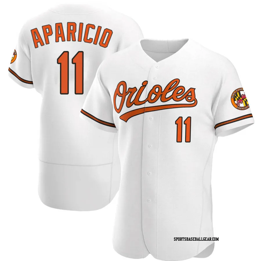 Luis Aparicio Men's Baltimore Orioles White Authentic Home Jersey