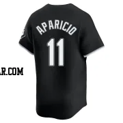 Luis Aparicio Youth Chicago White Sox Black Limited Alternate Jersey