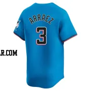 Luis Arraez Men's Miami Marlins Blue Limited Alternate Jersey