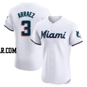 Luis Arraez Men's Miami Marlins White Elite Home Jersey