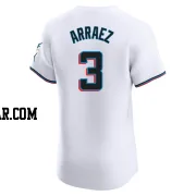 Luis Arraez Men's Miami Marlins White Elite Home Jersey