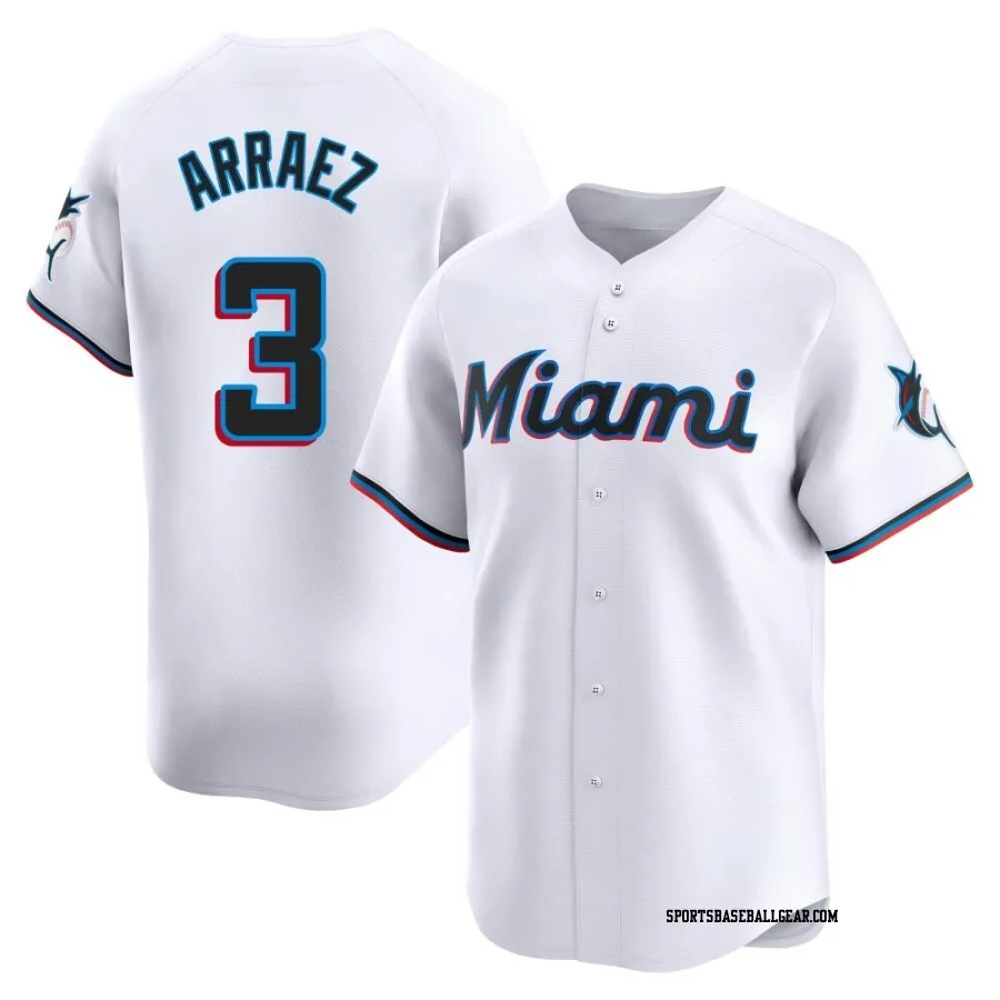 Luis Arraez Men's Miami Marlins White Limited Home Jersey