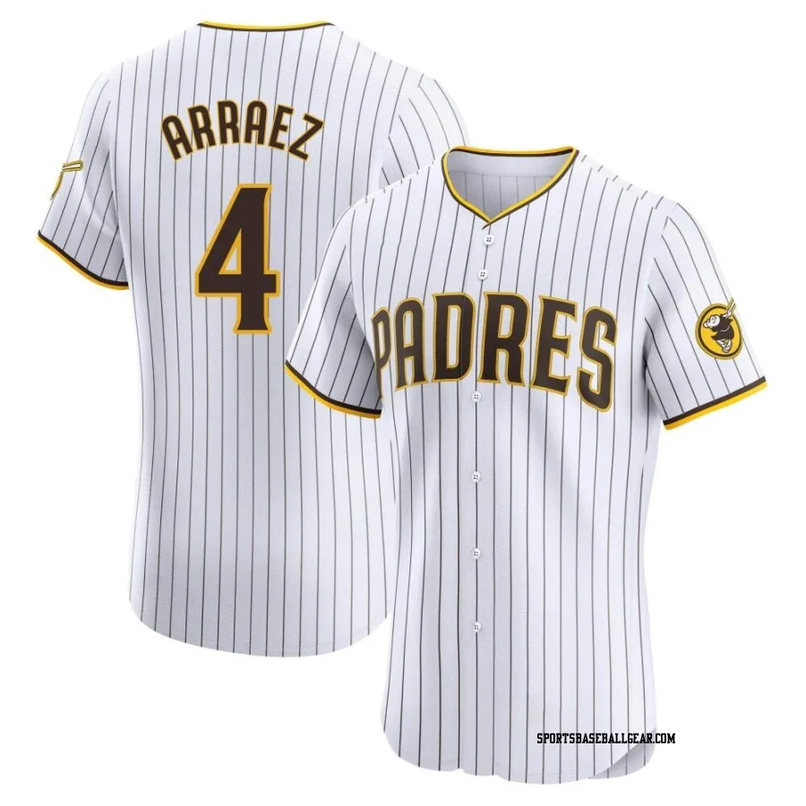 Luis Arraez Men's San Diego Padres White Elite Home Jersey