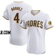 Luis Arraez Men's San Diego Padres White Elite Home Patch Jersey