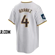 Luis Arraez Men's San Diego Padres White Replica 2024 World Tour Seoul Series Home Jersey