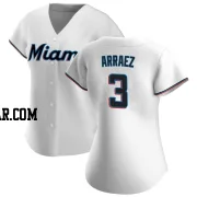 Luis Arraez Women's Miami Marlins White Authentic Home Jersey