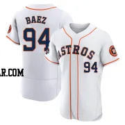 Luis Baez Men's Houston Astros White Authentic 2022 World Series Champions Home Jersey