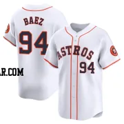 Luis Baez Men's Houston Astros White Limited Home Jersey