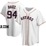 Luis Baez Men's Houston Astros White Replica Home Jersey