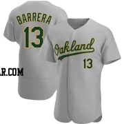 Luis Barrera Men's Oakland Athletics Gray Authentic Road Jersey