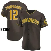 Luis Campusano Men's San Diego Padres Brown Authentic Road Jersey