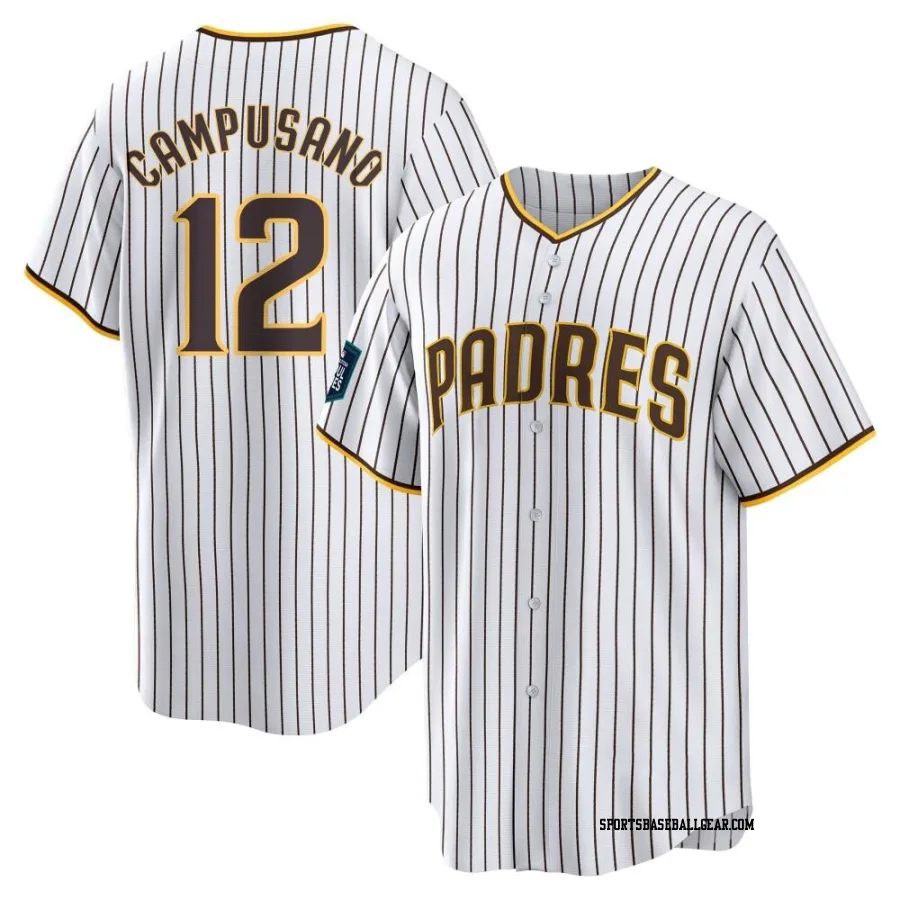 Luis Campusano Men's San Diego Padres White Replica 2024 World Tour Seoul Series Home Jersey