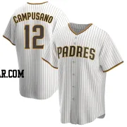 Luis Campusano Men's San Diego Padres White/Brown Replica Home Jersey