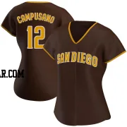 Luis Campusano Women's San Diego Padres Brown Authentic Road Jersey