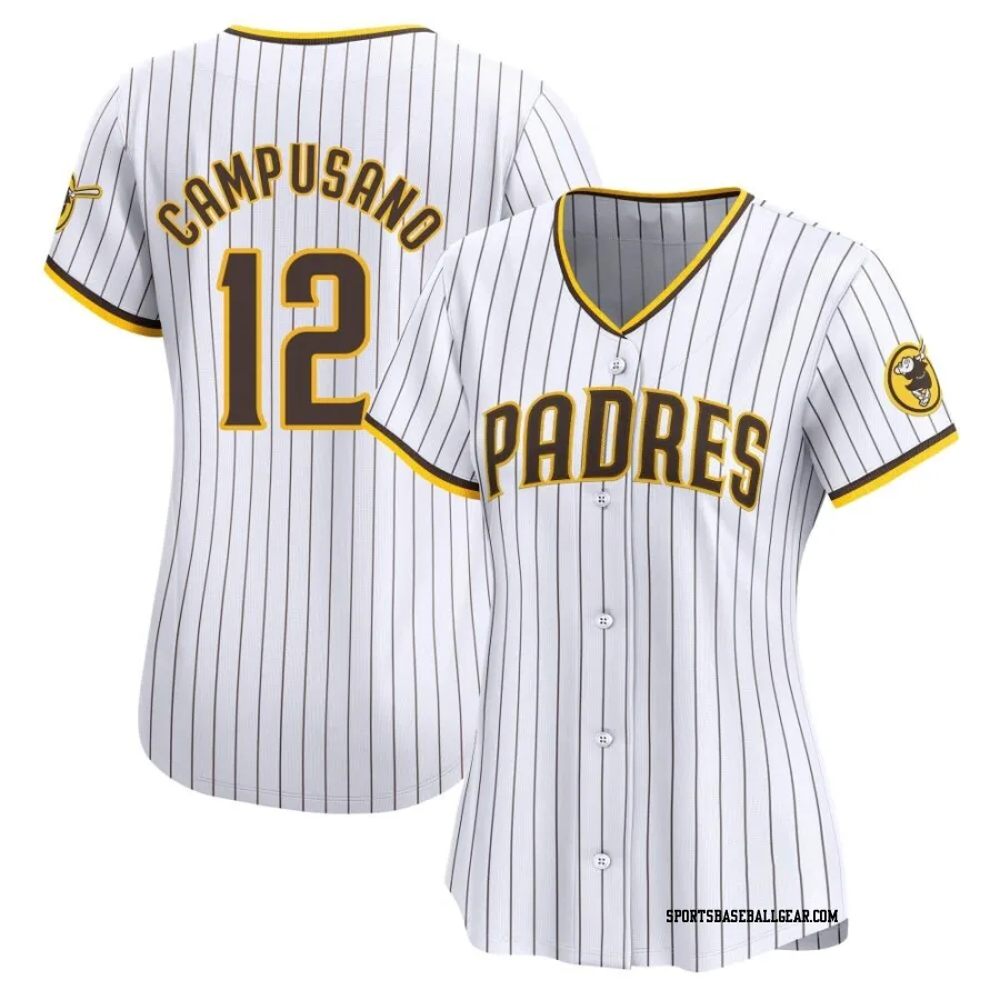 Luis Campusano Women's San Diego Padres White Limited Home Jersey