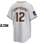 Luis Campusano Youth San Diego Padres White Replica 2024 World Tour Seoul Series Home Jersey