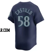 Luis Castillo Men's Seattle Mariners Navy Limited Road Jersey