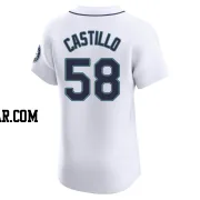 Luis Castillo Men's Seattle Mariners White Elite Home Jersey