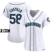 Luis Castillo Women's Seattle Mariners White Limited Home Jersey