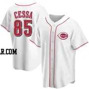 Luis Cessa Men's Cincinnati Reds White Replica Home Jersey