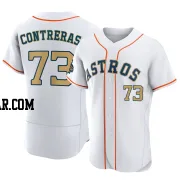 Luis Contreras Men's Houston Astros Gold Authentic White 2023 Collection Jersey