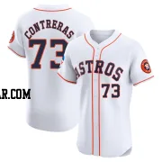 Luis Contreras Men's Houston Astros White Elite Home Patch Jersey