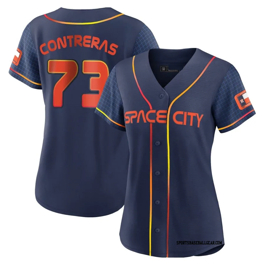 Luis Contreras Women's Houston Astros Navy Replica 2022 City Connect Jersey