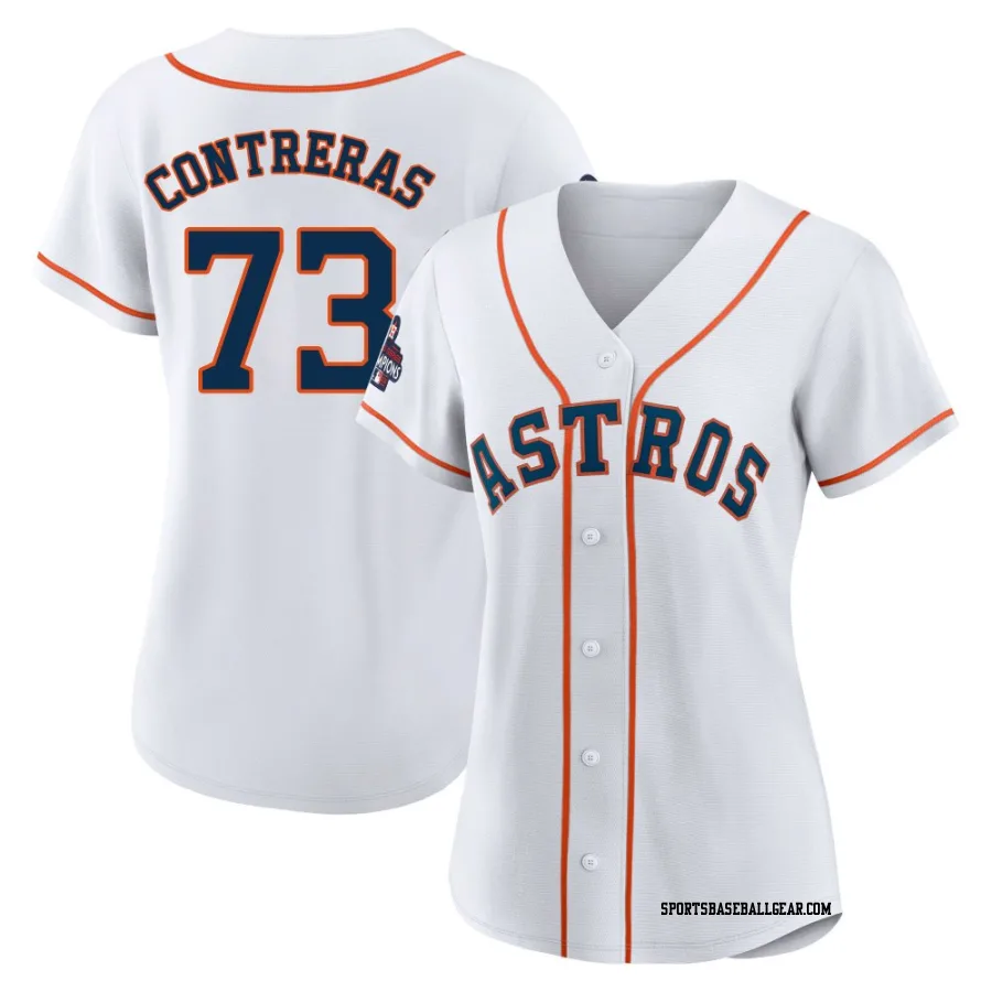 Luis Contreras Women's Houston Astros White Authentic 2022 World Series Champions Home Jersey