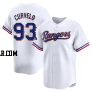 Luis Curvelo Men's Texas Rangers Gold Limited White 2024 Collection Jersey