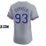 Luis Curvelo Men's Texas Rangers Gray Elite Road Jersey