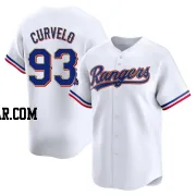 Luis Curvelo Youth Texas Rangers Gold Limited White 2024 Collection Jersey