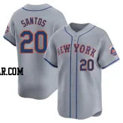 Luis De Los Santos Men's New York Mets Gray Limited Away Jersey