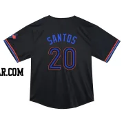 Luis De Los Santos Toddler Toronto Blue Jays Black Limited 2024 City Connect Jersey