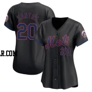 Luis De Los Santos Women's New York Mets Black Limited Alternate Jersey