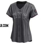 Luis De Los Santos Women's New York Mets Limited Graphite 2024 City Connect Jersey