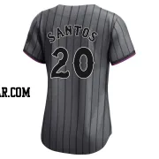 Luis De Los Santos Women's New York Mets Limited Graphite 2024 City Connect Jersey