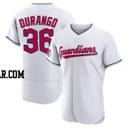 Luis Durango Men's Cleveland Guardians White Authentic Home Jersey