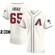 Luis Frias Men's Arizona Diamondbacks Cream Elite Home Jersey