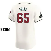 Luis Frias Men's Arizona Diamondbacks Cream Elite Home Patch Jersey