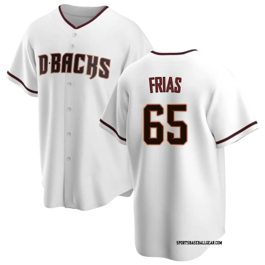 Luis Frias Men's Arizona Diamondbacks White Replica Home Jersey