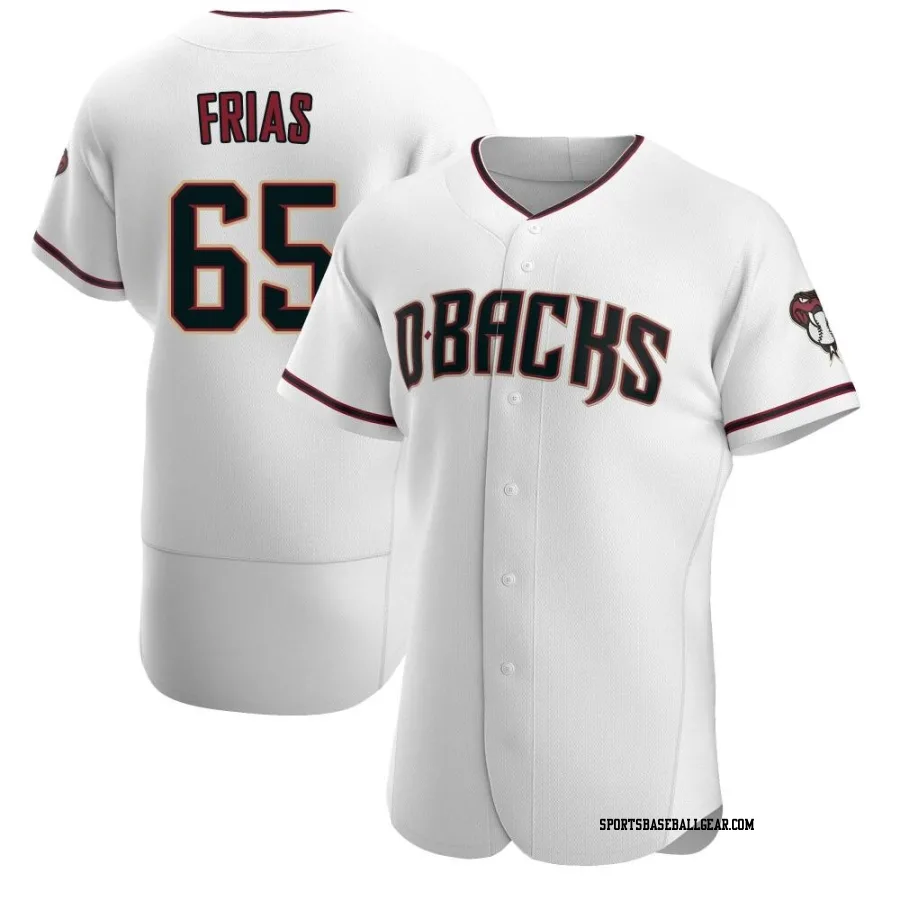 Luis Frias Men's Arizona Diamondbacks White/Crimson Authentic Home Jersey