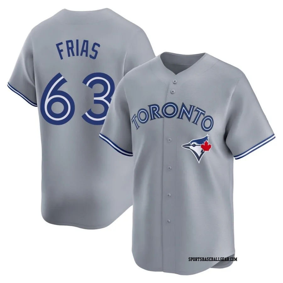 Luis Frias Men's Toronto Blue Jays Gray Limited Away Jersey