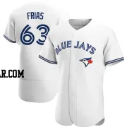 Luis Frias Men's Toronto Blue Jays White Authentic Home Jersey