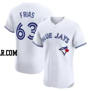 Luis Frias Men's Toronto Blue Jays White Elite Home Jersey